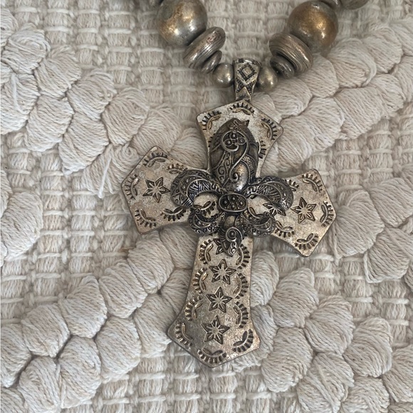 Turquoise Cross Necklace - Picture 11 of 12